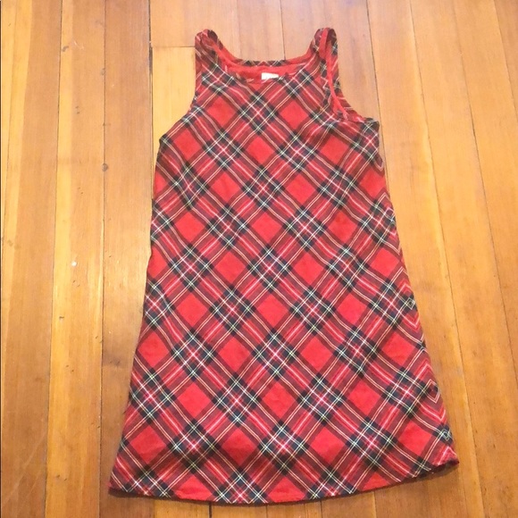 GAP Dresses & Skirts - Gap red plaid dress jumper punk goth 90s grunge